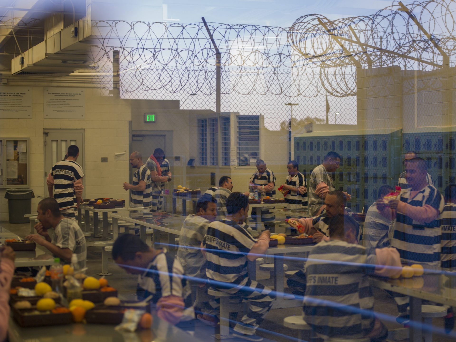Photographs of undocumented Latin American immigrants in Maricopa County’s Tent City Jail.