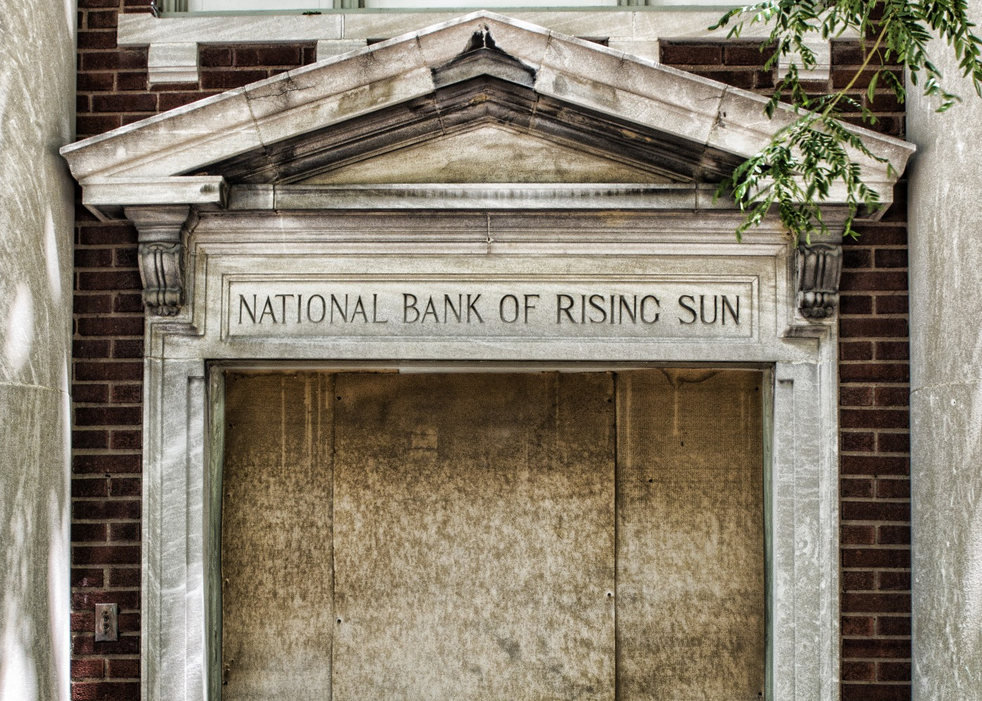 Closed bank in rural Indiana. Photo credit: CC0 Public Domain